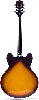 Amazon | Groteフルスケールエレキギターセミ中空体ギターボーンナット